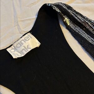 Planet Funk Black Sequin vest